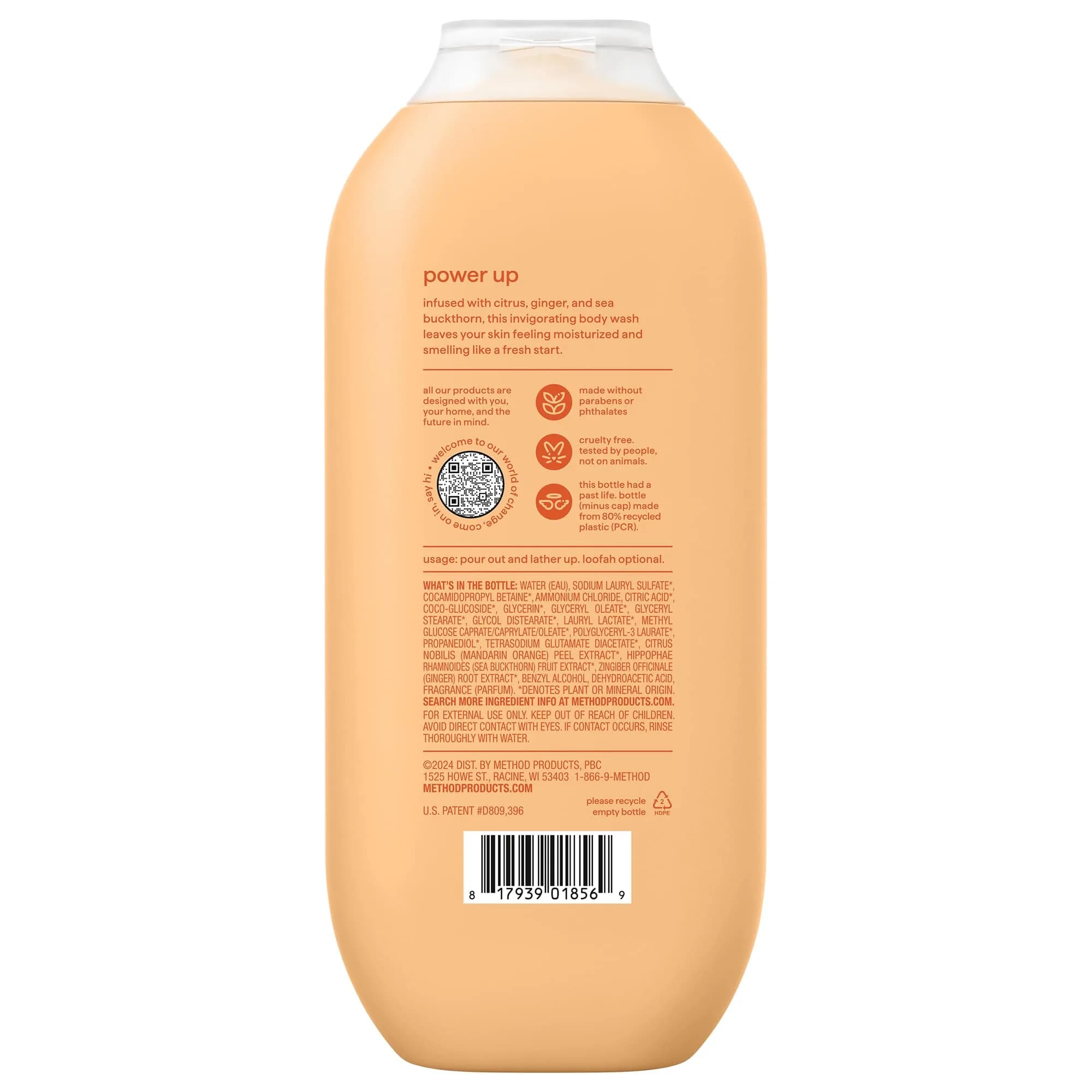 method Energy Boost Body Wash | 108 fl oz (18 fl oz, 6 Pack) | Hydrates & Refreshes Skin - view 8