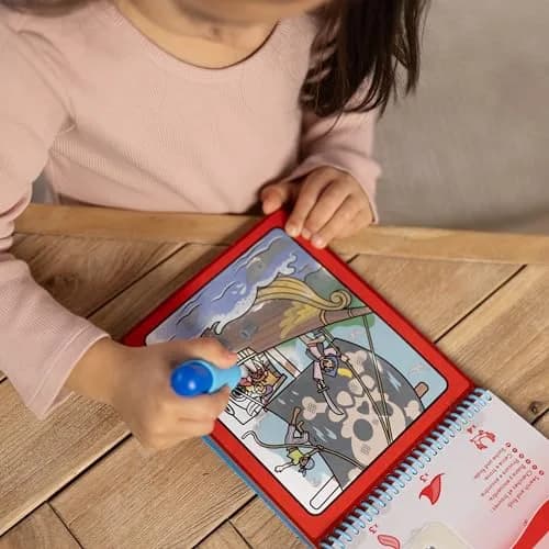 Melissa & Doug On The Go Water Wow! Adventure Activity Pad 15.2cm x 25.4cm (6" x 10") | Reusable Water-Reveal Coloring Book thumbnail 5