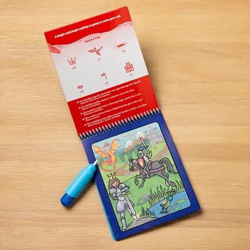 Melissa & Doug On The Go Water Wow! Adventure Activity Pad 15.2cm x 25.4cm (6" x 10") | Reusable Water-Reveal Coloring Book thumbnail 9