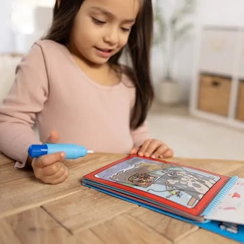 Melissa & Doug On The Go Water Wow! Adventure Activity Pad 15.2cm x 25.4cm (6" x 10") | Reusable Water-Reveal Coloring Book thumbnail 2