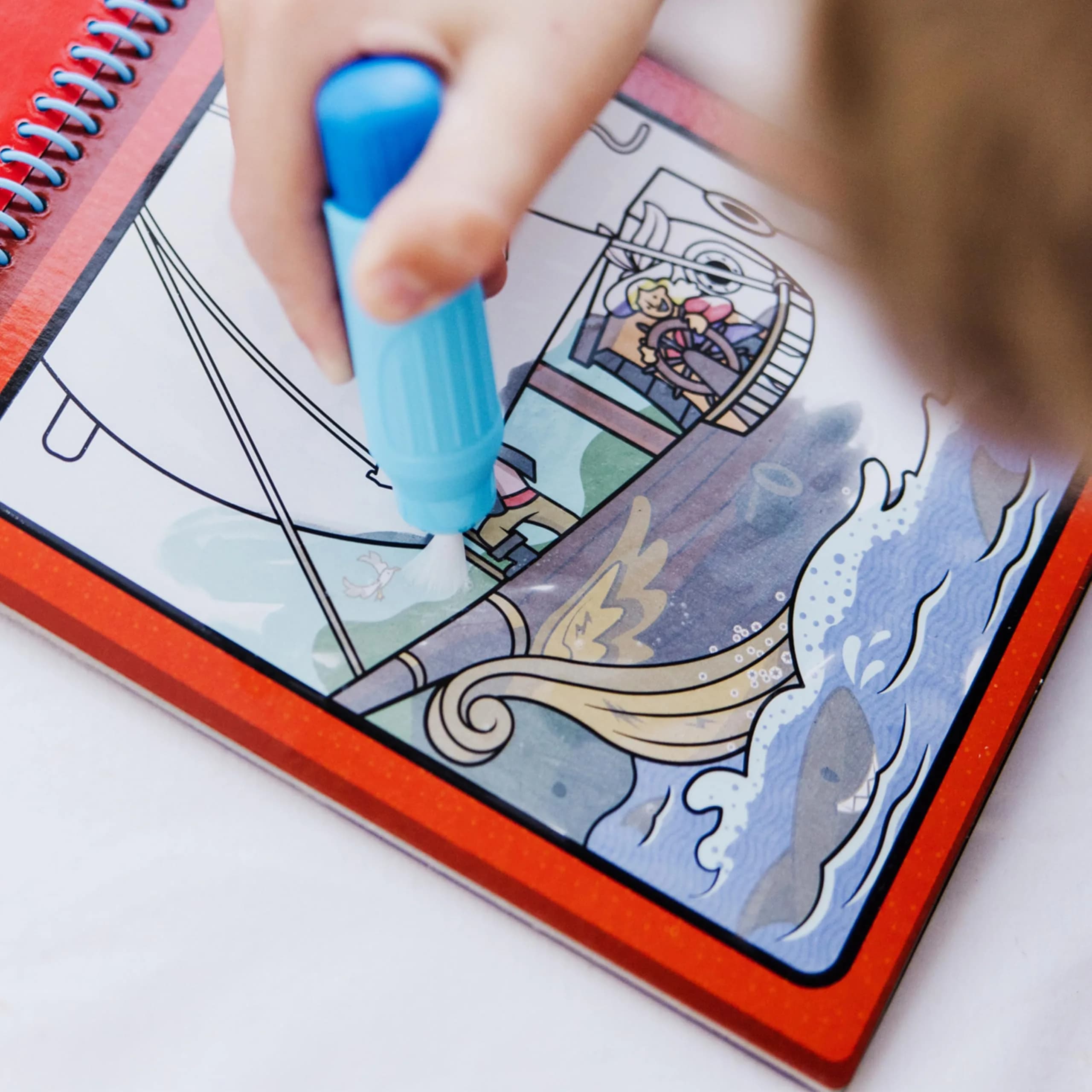 Melissa & Doug On The Go Water Wow! Adventure Activity Pad 15.2cm x 25.4cm (6" x 10") | Reusable Water-Reveal Coloring Book - view 3