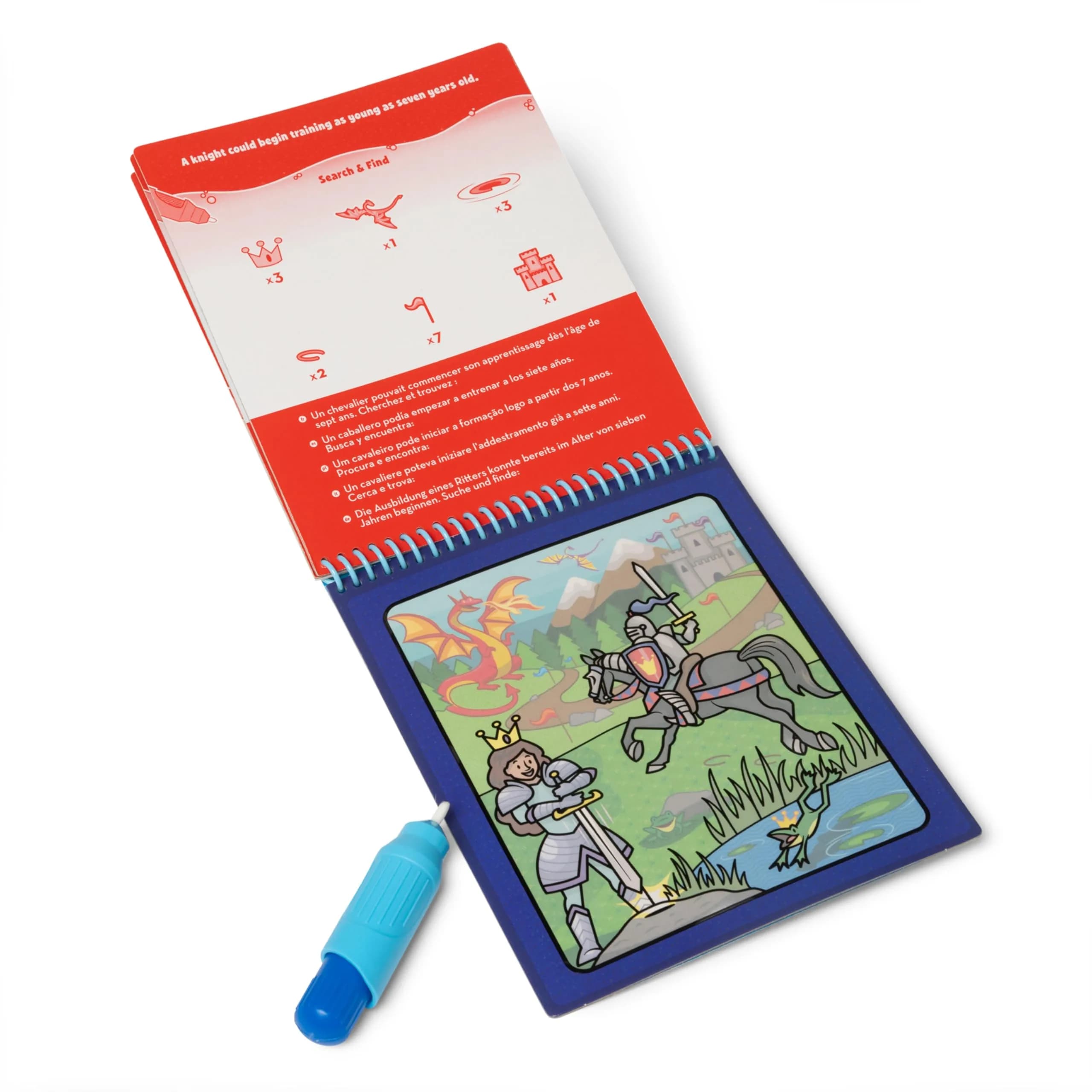 Melissa & Doug On The Go Water Wow! Adventure Activity Pad 15.2cm x 25.4cm (6" x 10") | Reusable Water-Reveal Coloring Book - view 4