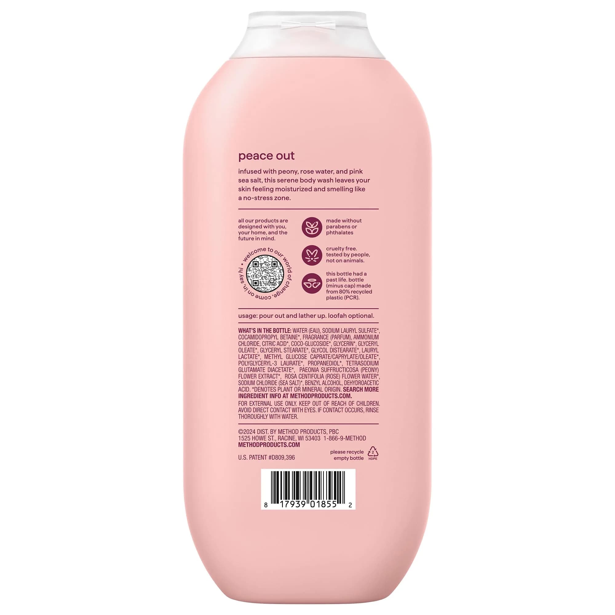 method Pure Peace Body Wash | 108 fl oz (3192 ml) Pack of 6 | Hydrating & Gentle Cleanser for All Skin Types - view 9
