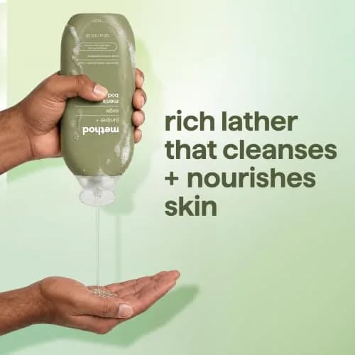 Method Men’s Body Wash, Juniper + Sage, 18 fl oz | Rich, Creamy Lather, Gentle for All Skin Types thumbnail 5