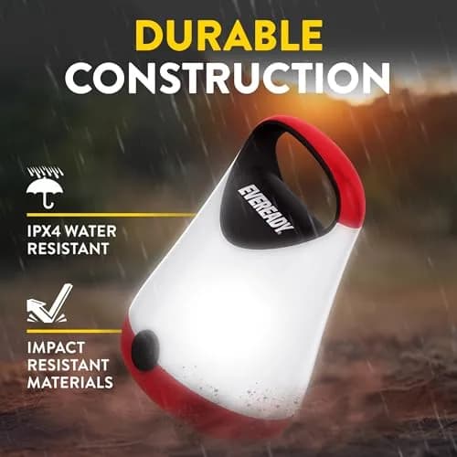 Eveready Red Electric Camping Lantern X-250 | 100 Hour Runtime, Water Resistant thumbnail 5