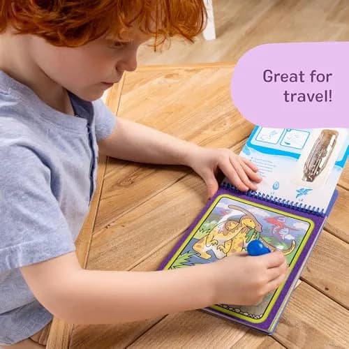 Melissa & Doug On The Go Water Wow! Dinosaur Activity Pad 25.4cm (10in) | Reusable Mess-Free Coloring Book thumbnail 5