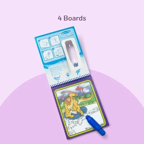 Melissa & Doug On The Go Water Wow! Dinosaur Activity Pad 25.4cm (10in) | Reusable Mess-Free Coloring Book thumbnail 6