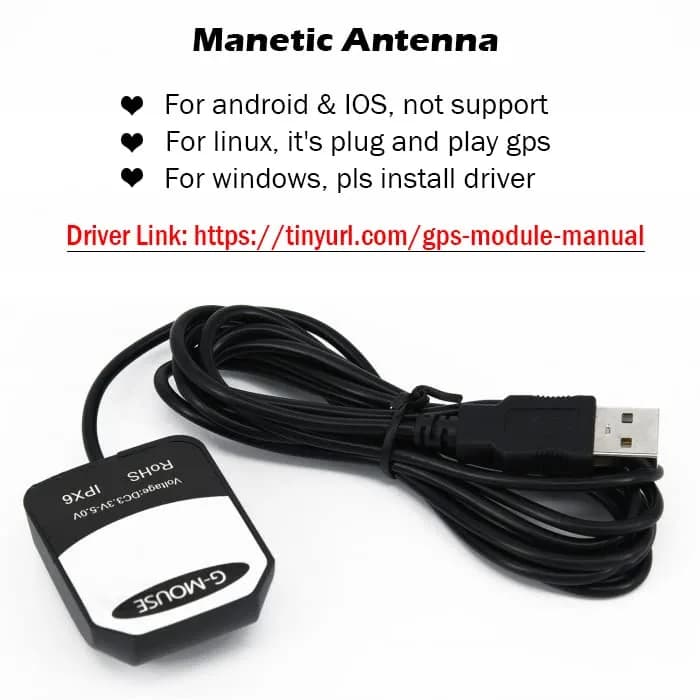 Geekstory VK-162 G-Mouse USB GPS Dongle Receiver 1.95m Cable | External GPS Antenna for Raspberry Pi thumbnail 5