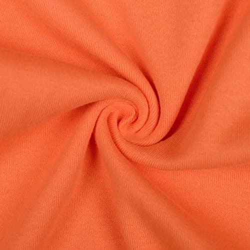 ROMPERINBOX Unisex Solid Baby Bodysuit 0-24 Months (3-6 months, Orange long sleeve) | Soft Cotton, Easy Diaper Change thumbnail 6