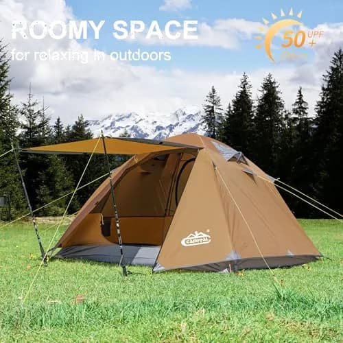 Camppal 2-3 Person Backpacking Tent Waterproof Windproof 4 Season | Easy Setup for Camping & Hiking thumbnail 2