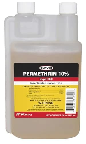 Durvet Permethrin Concentrate 10% Insecticide 473ml (16 Fl Oz) | Fast-Acting Insect Control for Dogs & Premises thumbnail 1