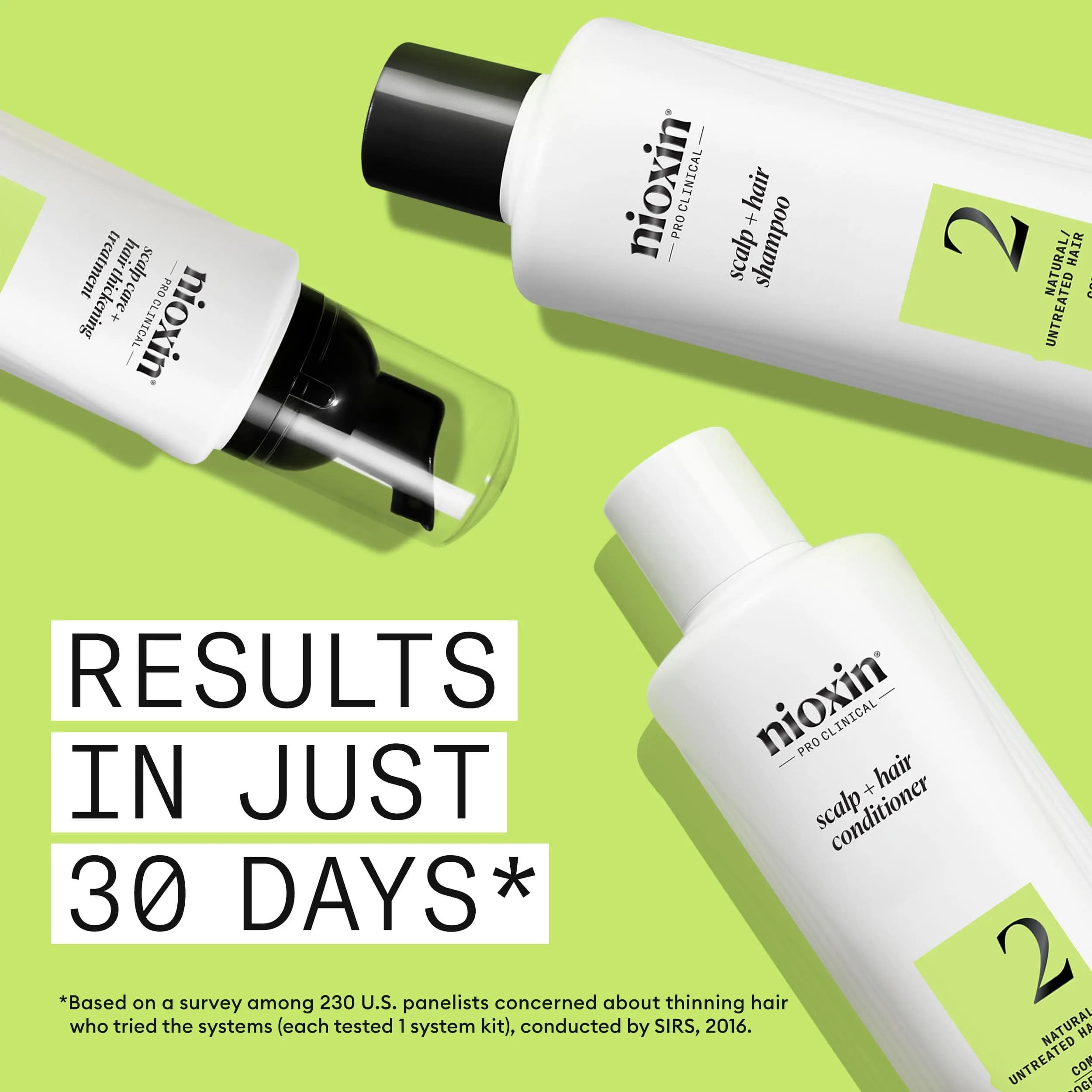 Nioxin System 2 Hair Regrowth Treatment for Natural Hair with Progressed Thinning | 700ml (23.6 Fl Oz) | Thickens Hair & Boosts Density - view 4