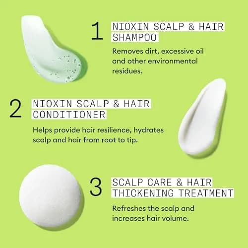 Nioxin System 2 Hair Regrowth Treatment for Natural Hair with Progressed Thinning | 700ml (23.6 Fl Oz) | Thickens Hair & Boosts Density thumbnail 7