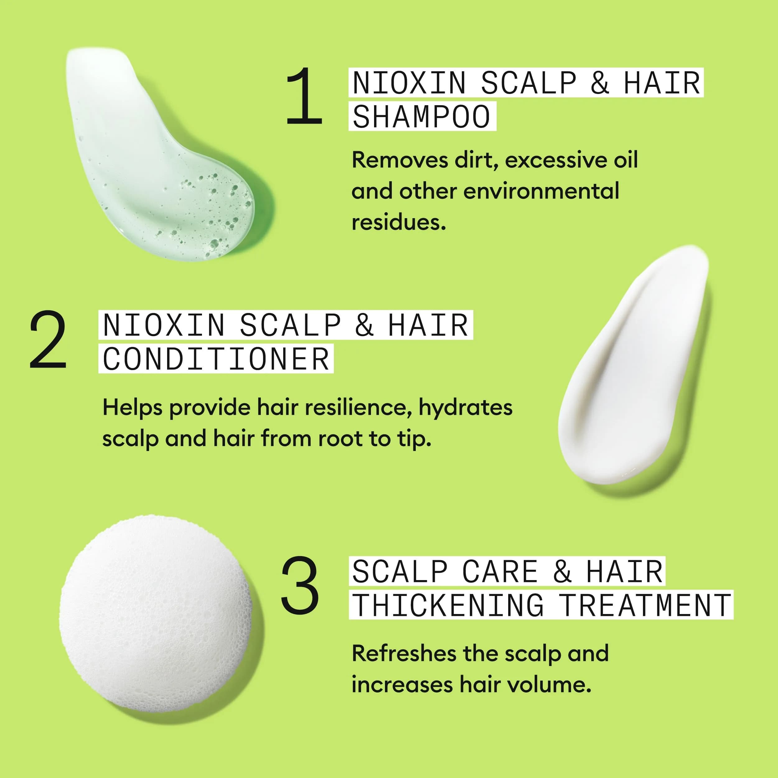 Nioxin System 2 Hair Regrowth Treatment for Natural Hair with Progressed Thinning | 700ml (23.6 Fl Oz) | Thickens Hair & Boosts Density - view 7