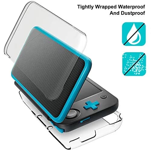 AFUNTA Crystal Clear Case & EVA Carrying Case with Screen Protectors for New 2DS XL | 2-Piece Set thumbnail 6
