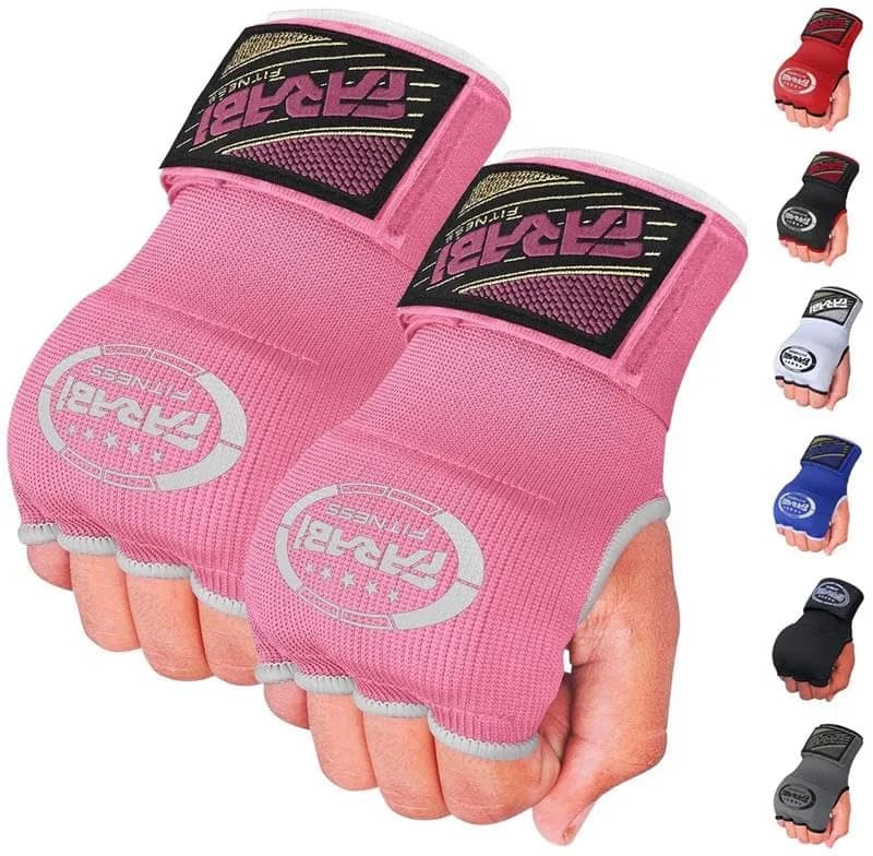 Farabi Sports Kids Hybrid Boxing Inner Gloves Pink | Shock Absorption & Comfort for Young Fighters thumbnail 2