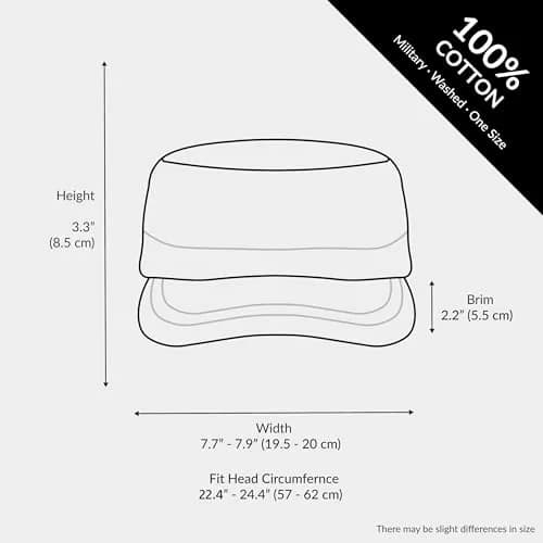 The Hat Depot Cadet Military Army Washed Cotton Baseball Cap - Navy (1 Unit) thumbnail 3