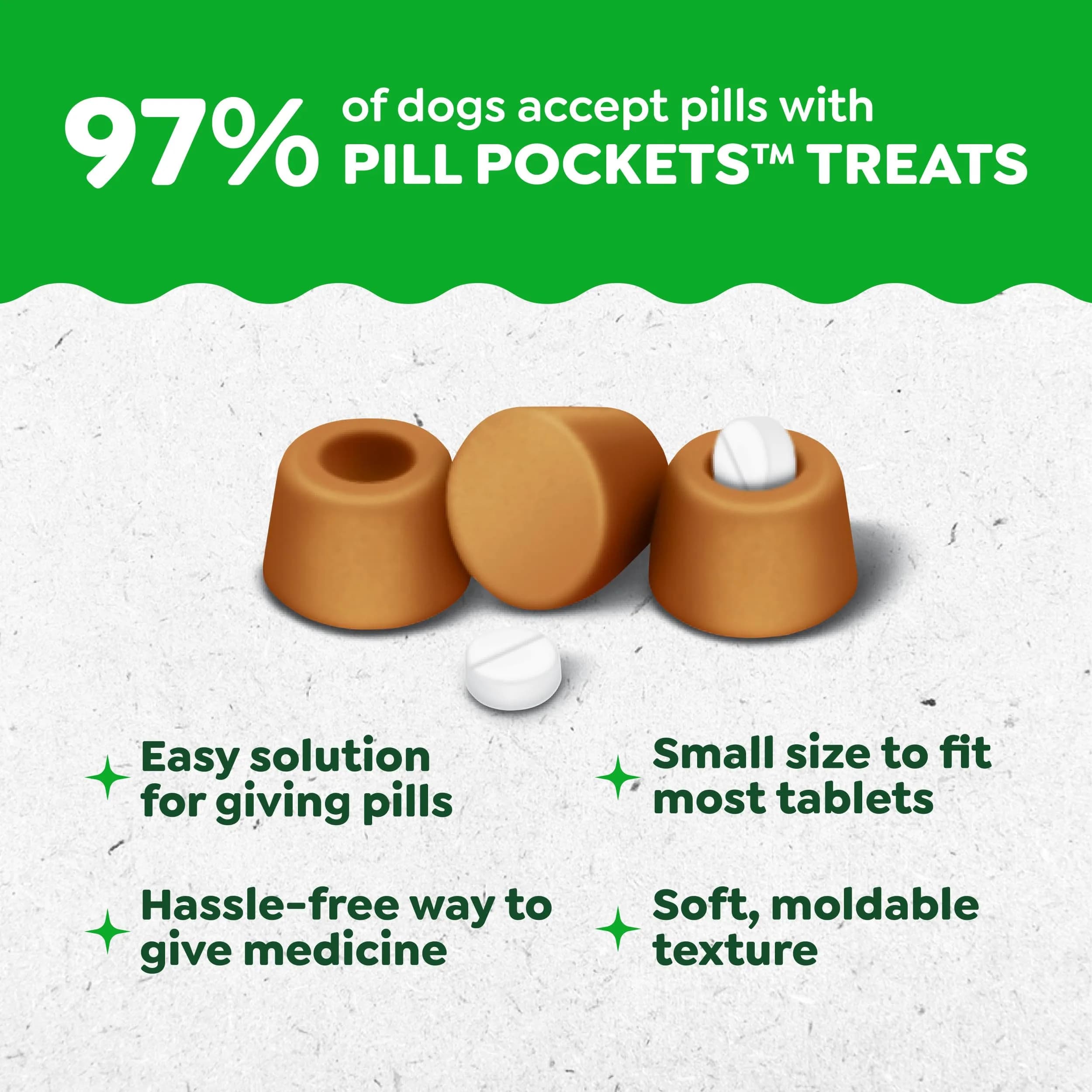 Greenies Pill Pockets Small Dog Treats, Cheese Flavor, 19.2 oz (544 g) | Vet-Recommended Pill Concealers for Small Dogs - view 2