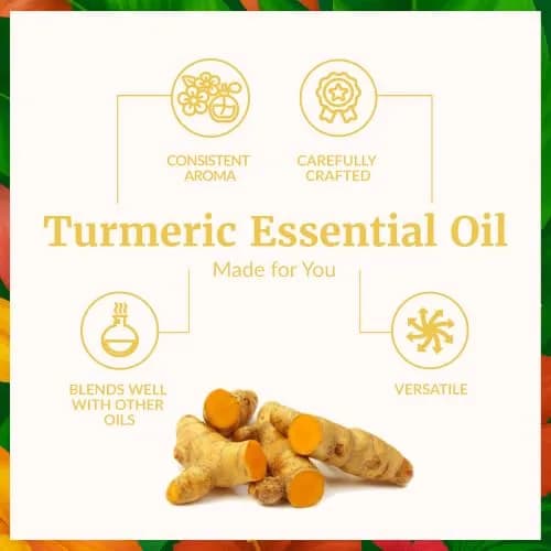 SVA ORGANICS Turmeric Essential Oil, 4 Fl Oz (118 mL) - Pure & Natural thumbnail 3