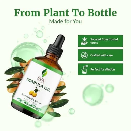 SVA ORGANICS Marula Seed Carrier Oil, 4 Fl Oz (118 ml) - Pure & Natural thumbnail 4