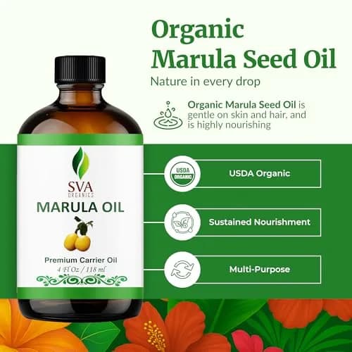 SVA ORGANICS Marula Seed Carrier Oil, 4 Fl Oz (118 ml) - Pure & Natural thumbnail 2
