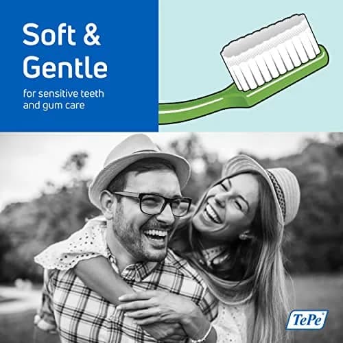 TePe Supreme Compact Soft Toothbrushes, 1 Pack | Soft Bristle Toothbrush for Sensitive Teeth & Gums thumbnail 2