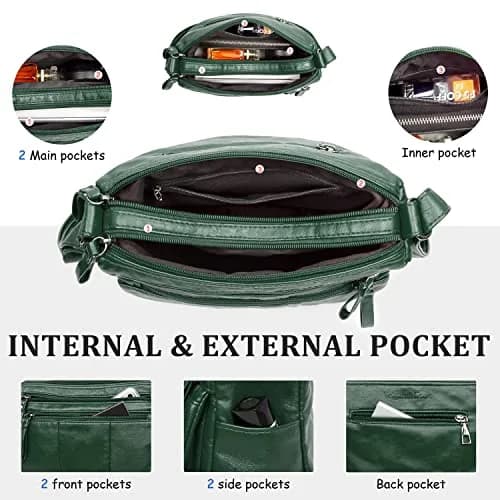 VOLGANIK ROCK Soft PU Leather Shoulder Bag 26cm (10.2") | Versatile Crossbody Purse for Women thumbnail 5