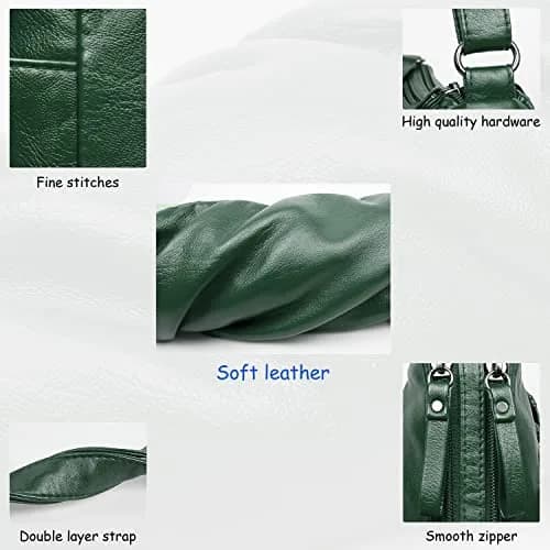 VOLGANIK ROCK Soft PU Leather Shoulder Bag 26cm (10.2") | Versatile Crossbody Purse for Women thumbnail 6