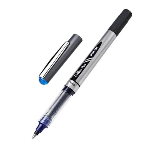 EYEYE 0.7mm Blue Rollerball Pens 12 Pack | Quick Dry Liquid Ink for Precise Writing thumbnail 5