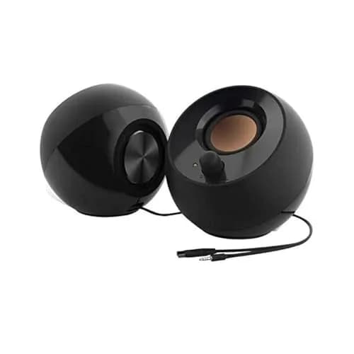 Creative Pebble 2.0 USB Desktop Stereo Speakers | 16W RMS Power, 2.0 Channel, Black — Black