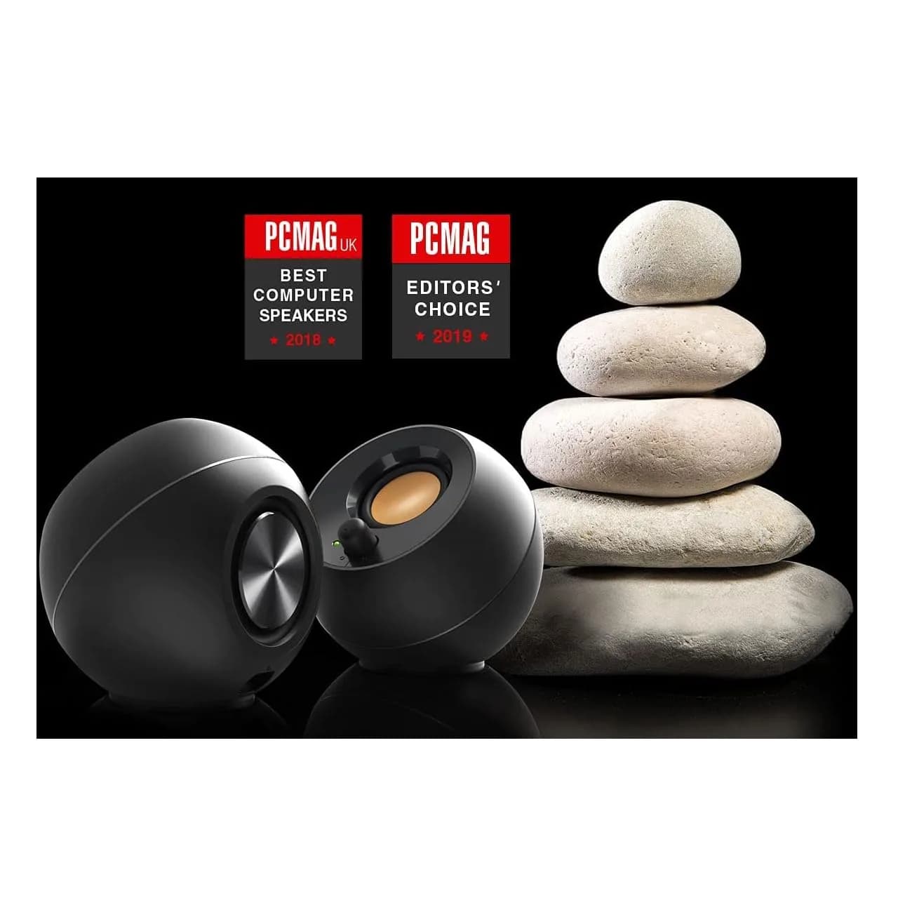 Creative Pebble 2.0 USB Desktop Stereo Speakers | 16W RMS Power, 2.0 Channel, Black - view 5