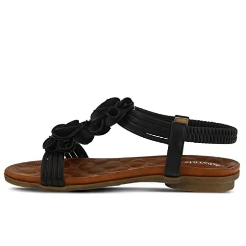 PATRIZIA Spring Step Nectarine Sandals for Women - Casual Chic Flower T-Straps, 8.5 US | Comfort & Style thumbnail 5