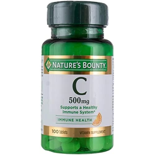 Nature's Bounty Pure Vitamin C Tablets 500 mg (100 Count, Pack of 4) | Immune Support & Antioxidant Protection thumbnail 1