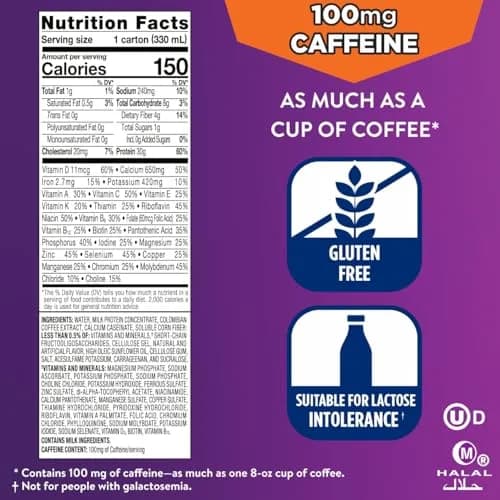Ensure Max Protein Café Mocha Shake, 11 Fl Oz (12 Pack) | 30g Protein & 1g Sugar for Muscle & Hunger Support thumbnail 6