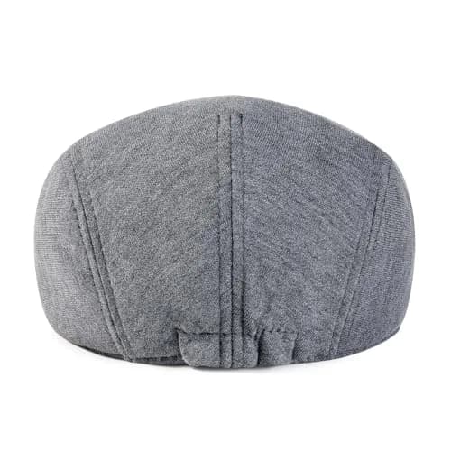 VOBOOM Men's Cotton Flat Ivy Gatsby Newsboy Driving Hat Cap Dark Grey | Breathable All-Season Comfort thumbnail 6