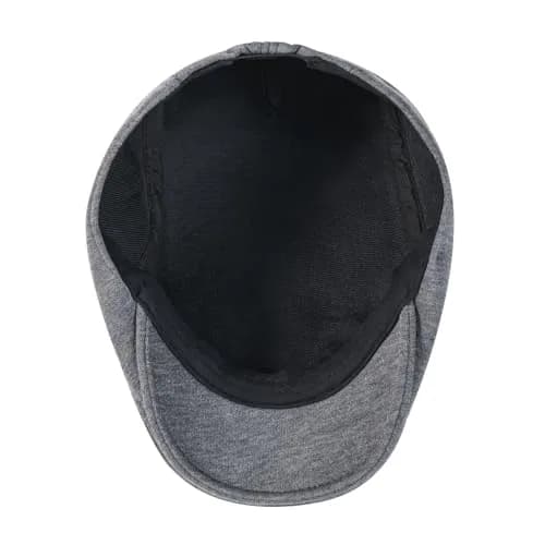 VOBOOM Men's Cotton Flat Ivy Gatsby Newsboy Driving Hat Cap Dark Grey | Breathable All-Season Comfort thumbnail 7