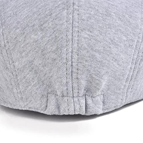 VOBOOM Men's Cotton Flat Ivy Gatsby Newsboy Driving Hat Cap Light Grey | Breathable Cotton for Daily Outdoor Activities thumbnail 7