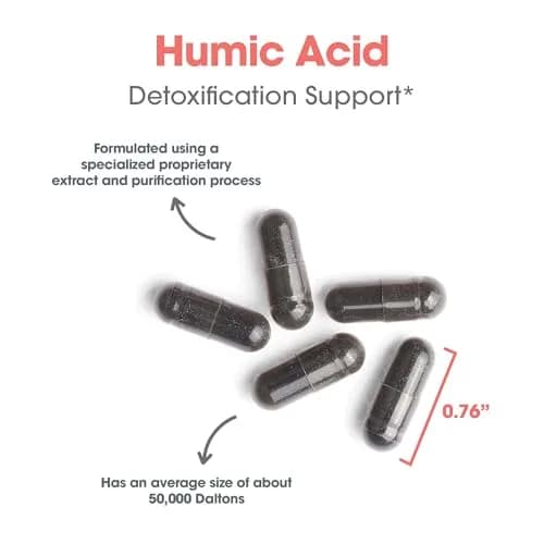 Allergy Research Group ARG Humic Acid 750 mg | Immune & Detox Support | Vegetarian Capsules (60 Count) thumbnail 6