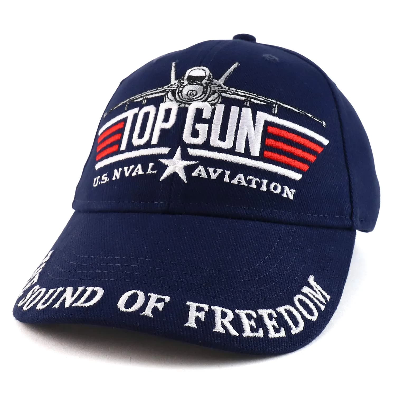 Armycrew US Navy Top Gun Embroidered Baseball Cap - Navy - main product image