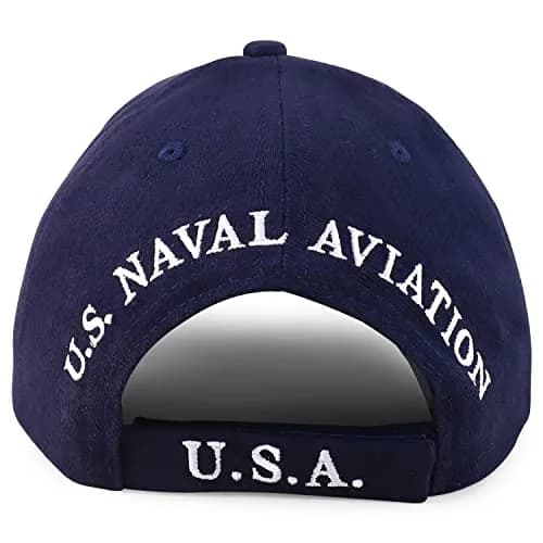 Armycrew US Navy Top Gun Embroidered Baseball Cap - Navy thumbnail 3
