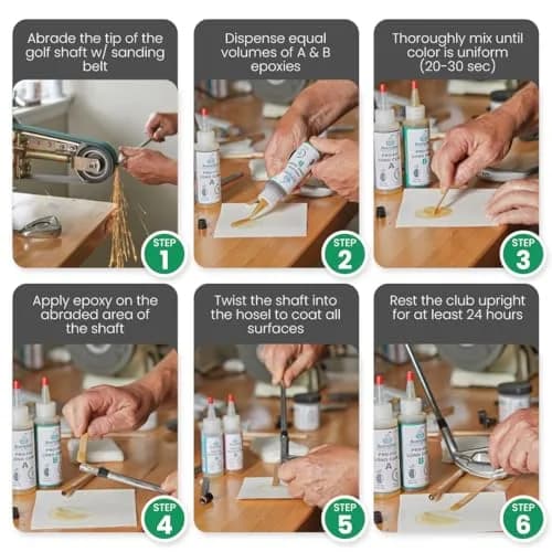 Brampton PRO-FIX Long Cure Golf Epoxy 25ml (0.85 Fl Oz) | Extra Strength for All Golf Shafts and Heads thumbnail 4