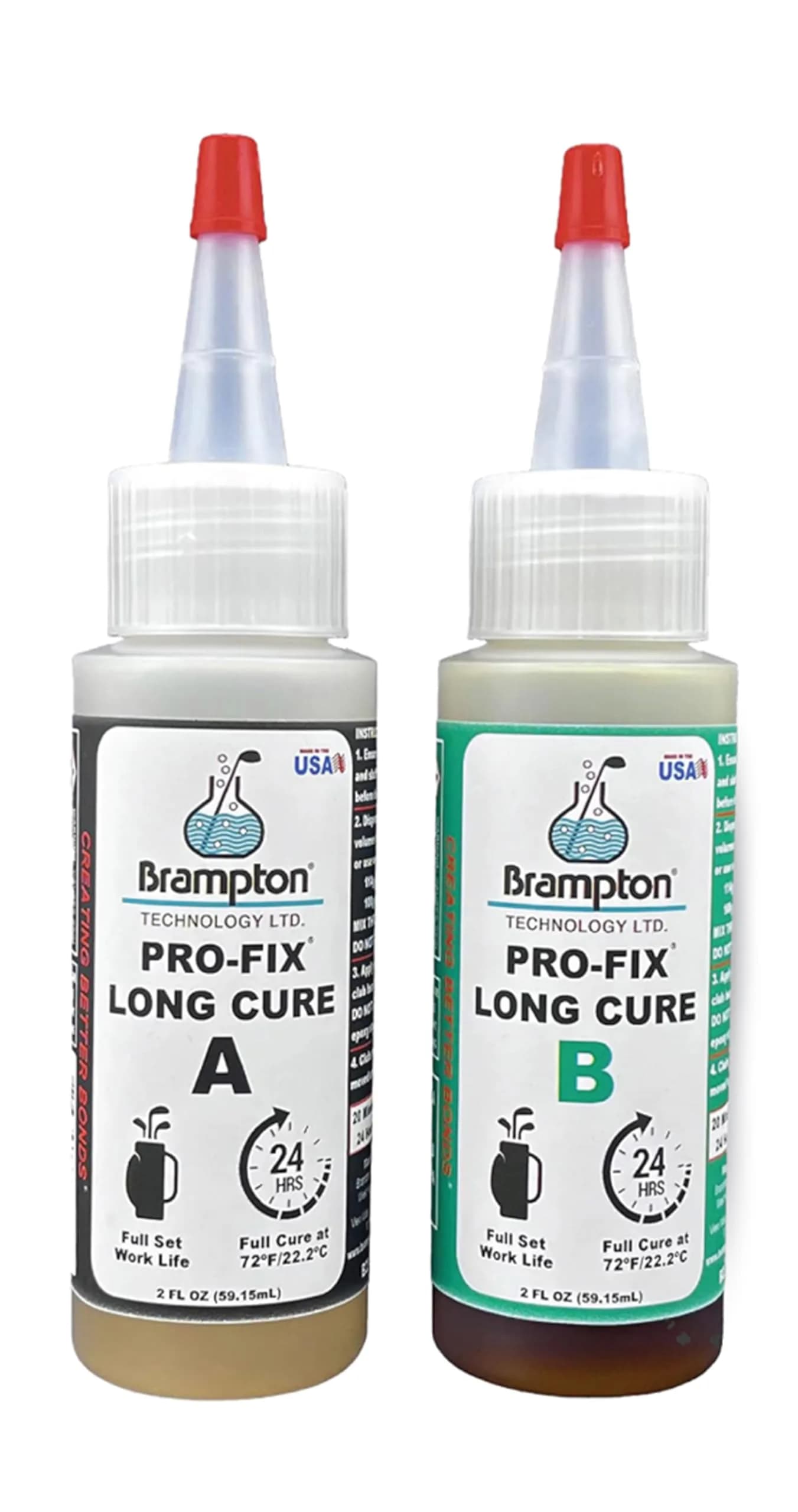 Brampton PRO-FIX Long Cure Golf Epoxy 118ml (4 Fl Oz) | Extra Strength for High Swing Speeds — 4 Ounce
