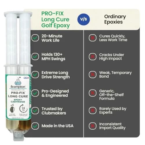 Brampton PRO-FIX Long Cure Golf Epoxy 118ml (4 Fl Oz) | Extra Strength for High Swing Speeds thumbnail 6