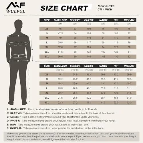 WULFUL Men’s Slim Fit Suit 3-Piece Blue | Modern Business & Wedding Attire thumbnail 9