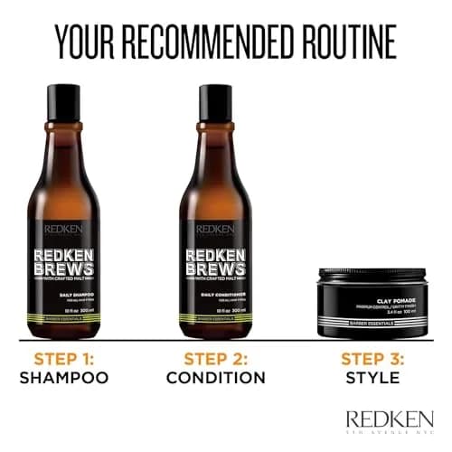 Redken Brews Daily Shampoo For Men – 1000ml (33.8 Fl Oz) | Lightweight Hydration & Strengthening thumbnail 4