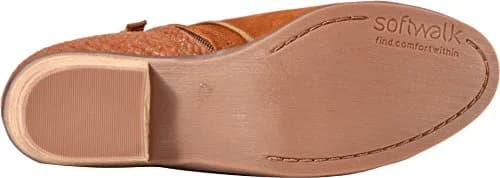 SoftWalk Women's ROCKLIN Boot, Brandy, 6.5 Narrow | Versatile ankle boot with premium leather, side zip, all-day comfort thumbnail 3