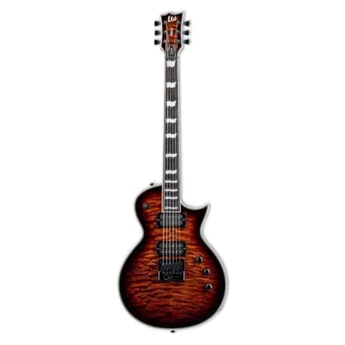 ESP GUITARS EC-1000 Evertune - Dark Brown Sunburst over Quilted Maple | Professional Electric Guitar with Constant Tuning thumbnail 1