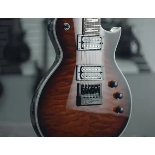 ESP GUITARS EC-1000 Evertune - Dark Brown Sunburst over Quilted Maple | Professional Electric Guitar with Constant Tuning thumbnail 6