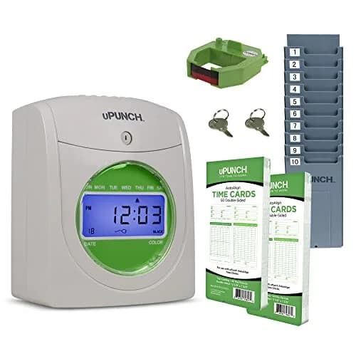 uPunch HN1500 Employee Time Clock System with 100 Cards | Cloud & Standalone thumbnail 1