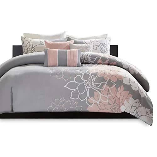 Madison Park Sateen Cotton Floral Comforter Set King | All Season OEKO-TEX Certified thumbnail 9